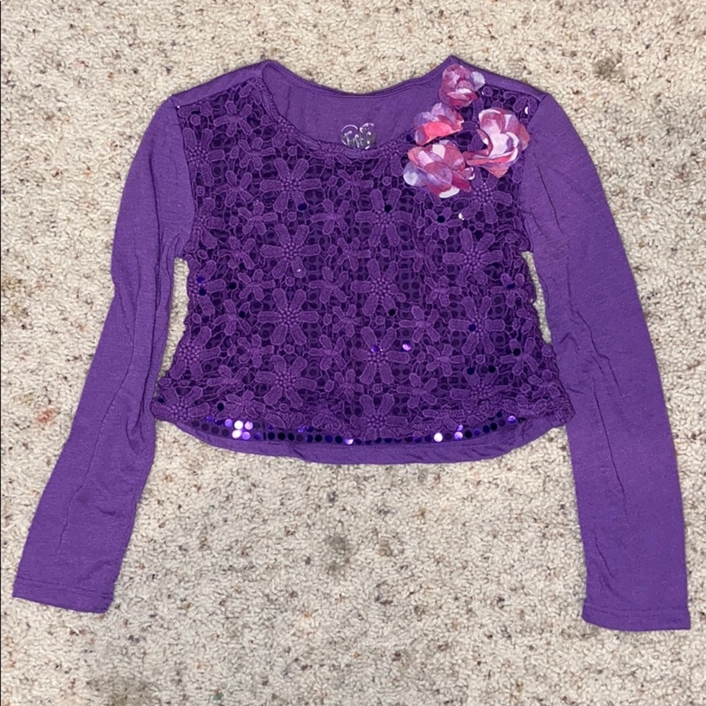 Pretty purple Justice top